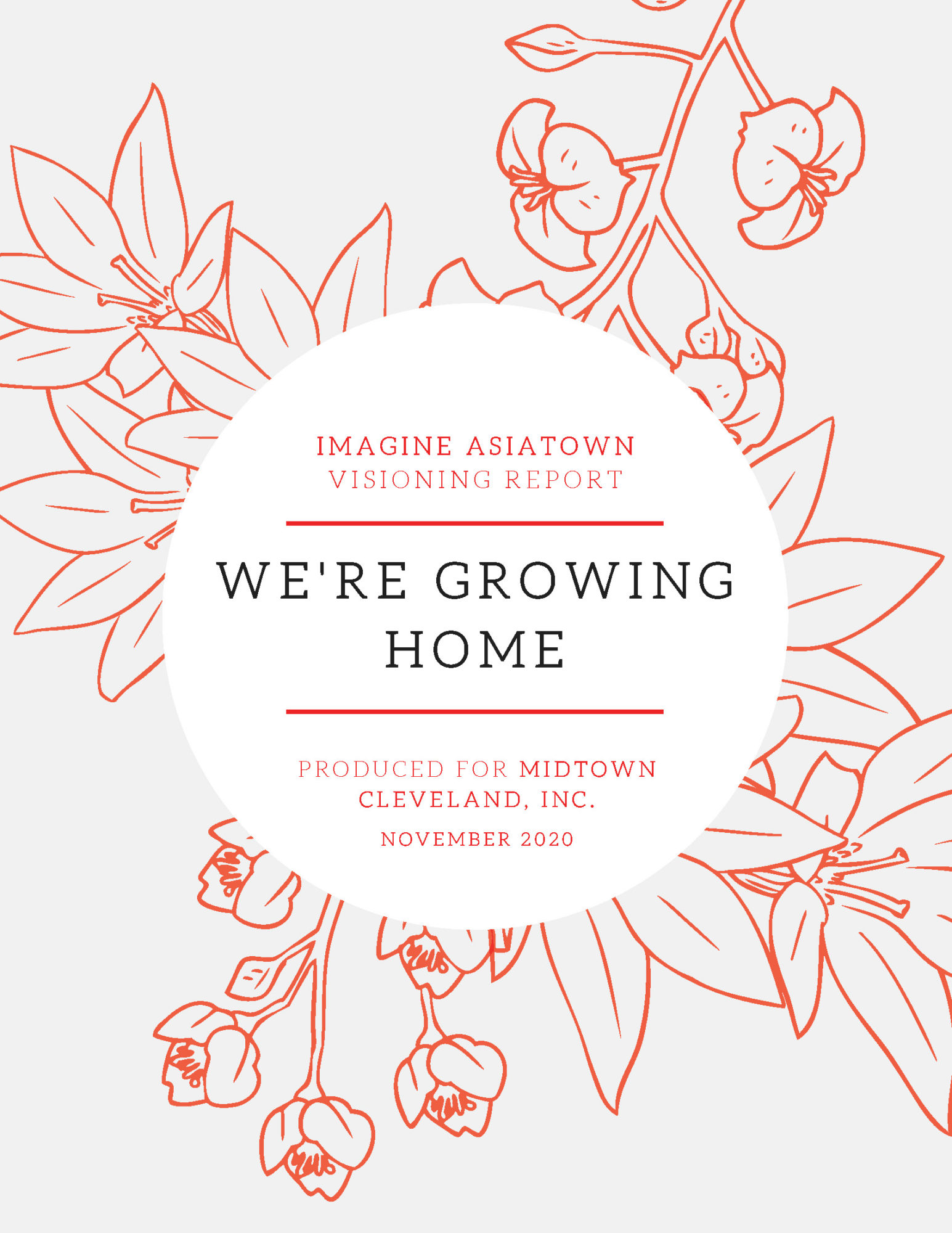 Imagine AsiaTown report cover, reading "We're Growing Home"